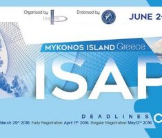 ISAPS Kursu’da 6 Konferans | Mykonos Yunanistan – Haziran 2016